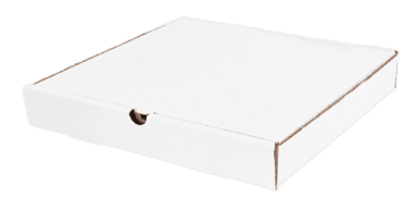 Коробка под пиццу 250*250*40 БЕЛАЯ, Т-22/Профиль В, с прямыми углами