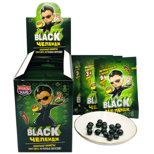 Жевательная конфета Black челендж 15 г (20 шт.упак) Кк