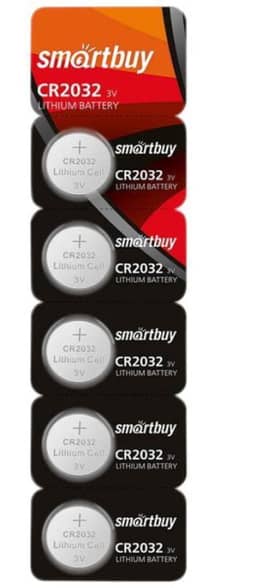 Батарейка CR 2032 3V smartbuy Батарейка CR 2032 3V smartbuy