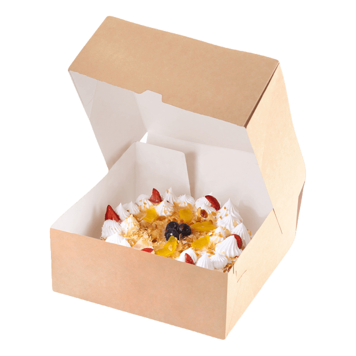 Упаковка бумажная для десертов 6000 мл OSQ CAKE 255*255*105 мм Упаковка бумажная для десертов 6000 мл OSQ CAKE 255*255*105 мм